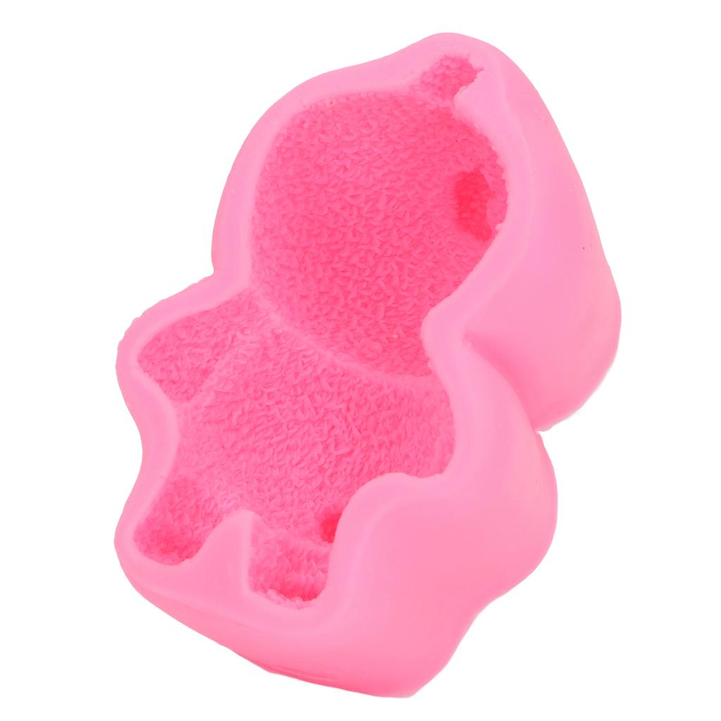 Sleeping Bear Silicone Mould 3D Sleepy Doll for Cake Decor Soap Ice Cream Fondant Clay Making