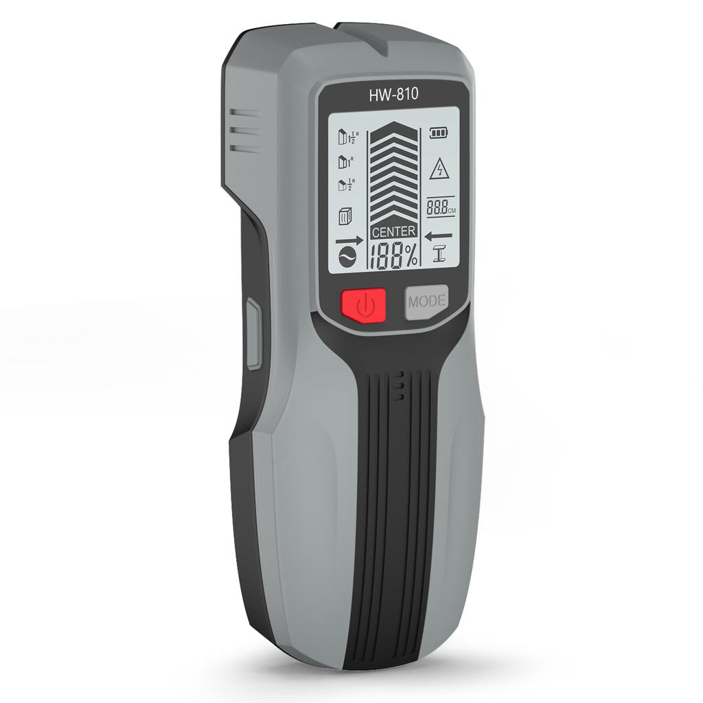 New Handheld Metal Detector 6 in 1 Wall Stud Finder Multifunction Wood Pipes AC Wire Metal Depth Tester LCDMeasuring Instrument