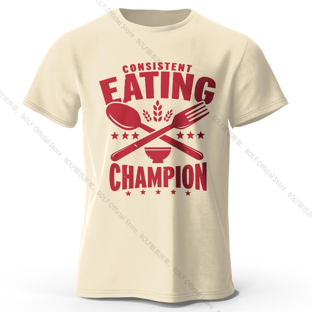 Men's Printed T-Shirt 100% Cotton Oversized Bold Graphic Tees for Women Summer Tops Foodie Streetwear