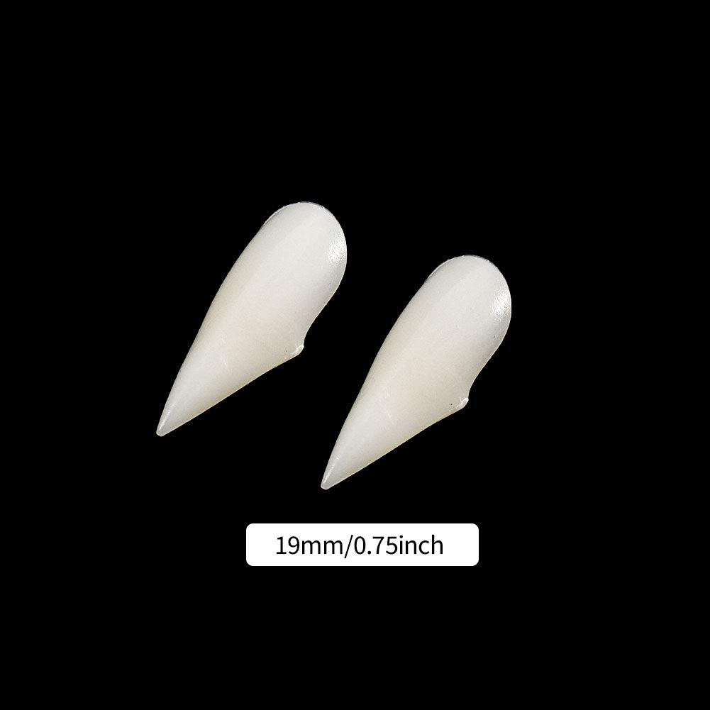 

1Pair Halloween Vampire Dentures Prop Halloween party Costume DIY Cosplay Props Decoration False Teeth With Dental Gum