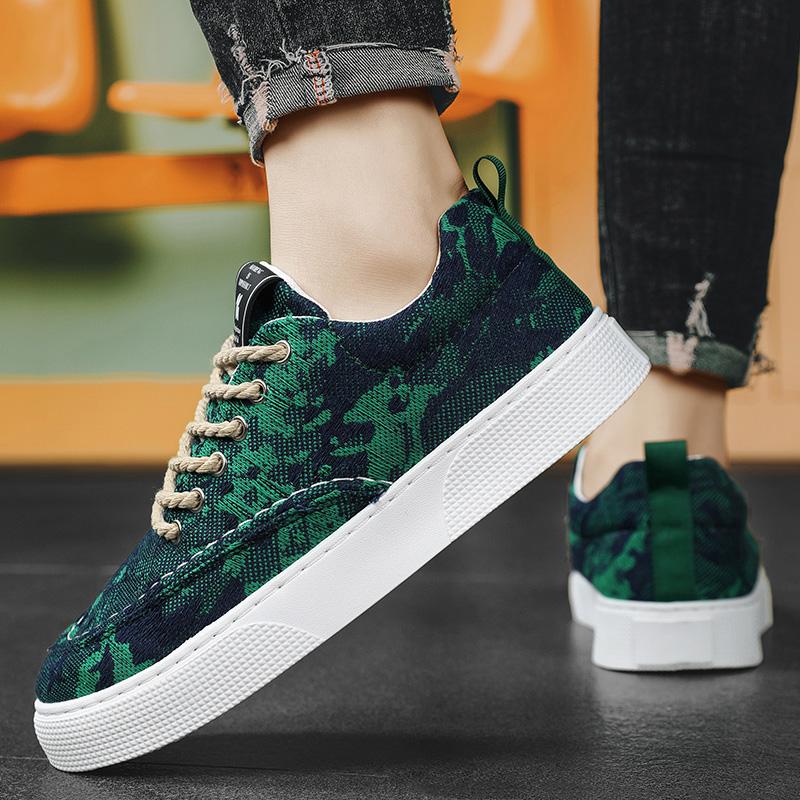 Men's Casual Shoes Four Seasons Breathable Canvas Shoes For Men Comfortable Flat Sneakers Man Vulcanize Shoes Outdoor Sneakers