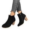 Large Size Women's Shoes Autumn and Winter New Round Head Solid Color High Heel Short Tube Side Zipper Fashion Boots Women