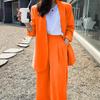 Wide-leg Pants Suit Suit Women's Spring and Autumn Fashion Temperament British Style Casual Fried Street Professional Small Suit
