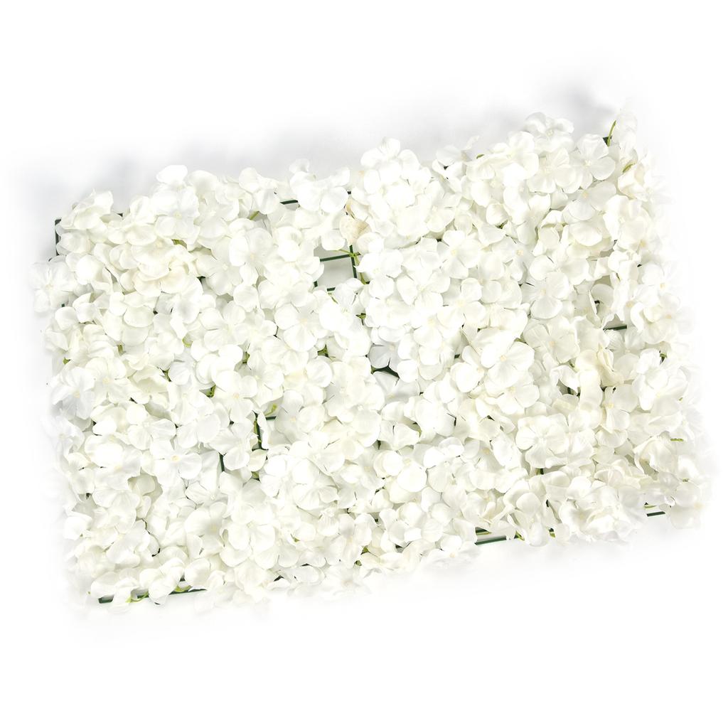 Artificial Flowers Wall DIY Silk Flower Decoration for Wedding Party Stage Background White