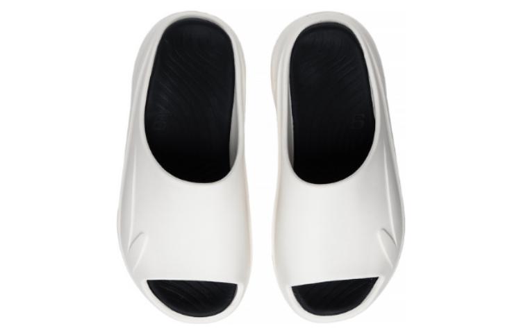 Li Ning SOFT SLIPPER Slip Resistant Abrasion Resistant Slide Slippers Unisex Ecru AGAT017-2