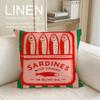 Object Sardine Can Cushion Cover Pillowcase Set Pcs x x Breathable Washable Sofa Cushion Cover