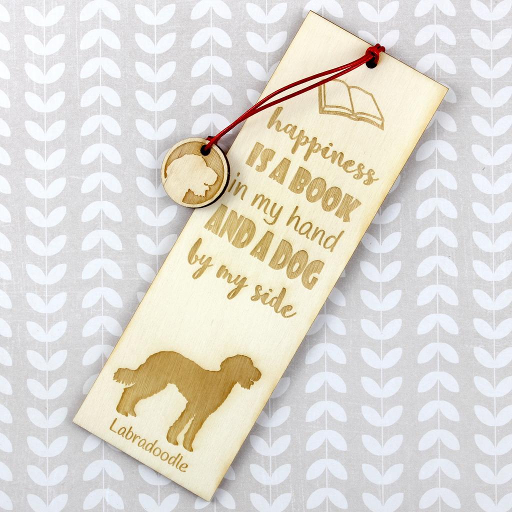 Labradoodle - dog bookmark, personalized bookmark, dog gadget for Art-Dog brand readers