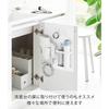 Yamazaki Sink Door Steel Panel White W30xD2.6xH40cm Tower 10783