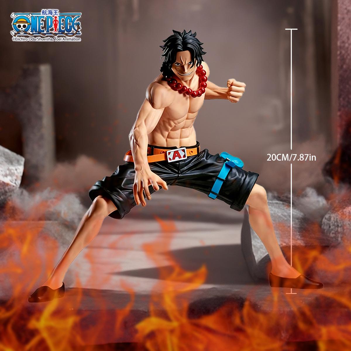 

1pc Anime Figure Official One Piece Fire Fist Ace Home Decor Statue Valentine plus Birth Date Present Anime Desk Collectible