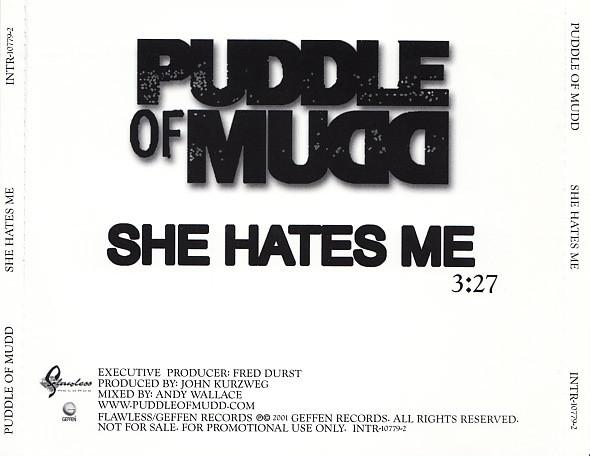 

CD PUDDLE OF MUDD She Hates Me INTR107792 Без дефектов 2001 США Рок Б/у
