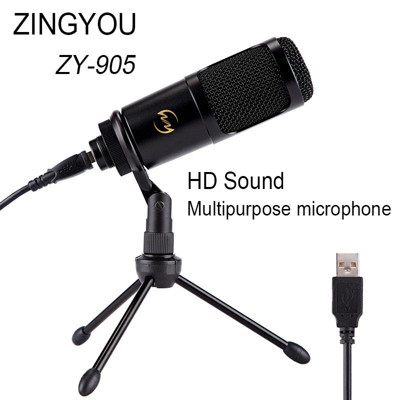 Buy ZINGYOU ZY905 Desktop Computer Cardioid Condenser Mic Tripod
