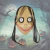 Frightening Long Hair Momo Mask Plastic Spooky Halloween Party Costume Prop