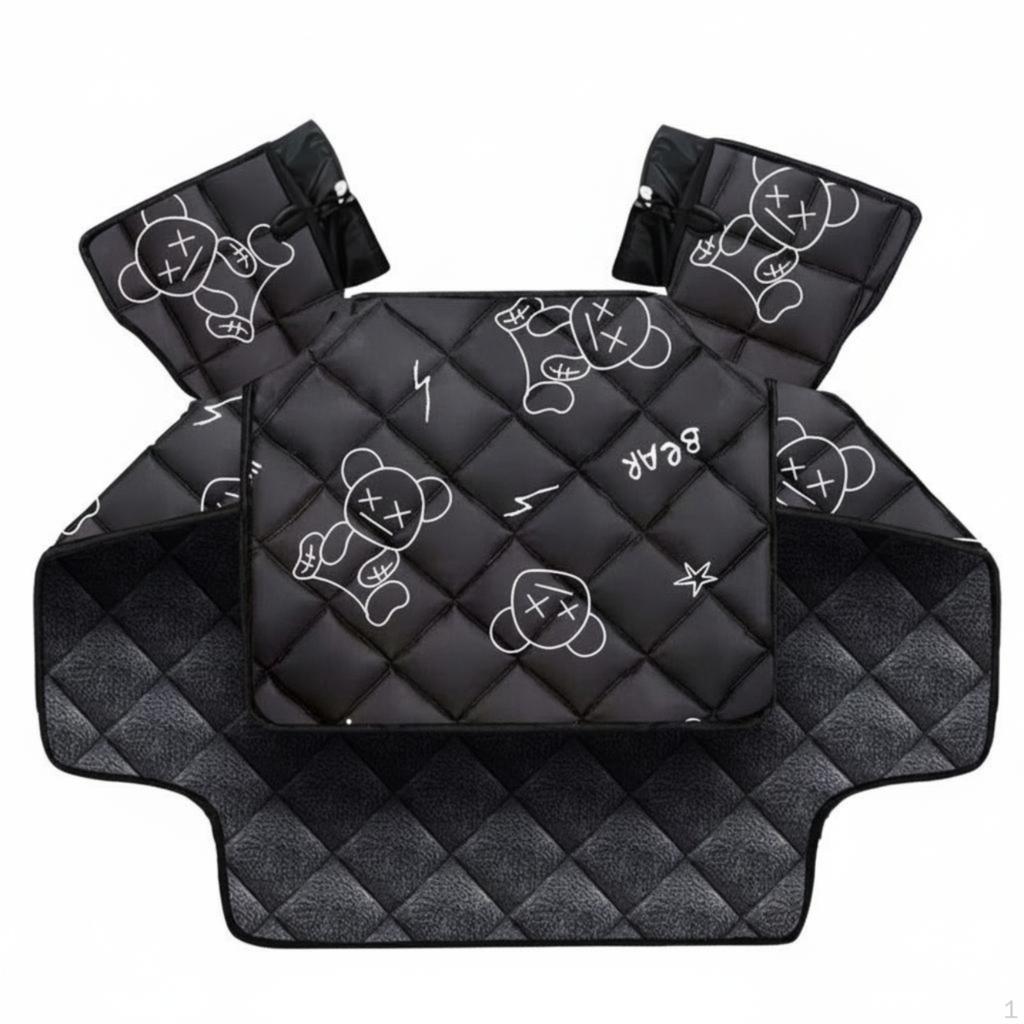 Windshield ice Cover, Universal Fit, Oxford Cloth, Waterproof, Winter Protection Black Racket Bear