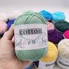100% Cotton Yarn for Crocheting and Knitting, Medium-Weight DIY Craft Yarn for Sweaters,Scarves,Hats,Gloves - 50g/170m Per Skein
