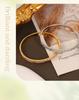 18K Gold-Plated Zircon Letter V Clasp Bracelet: Elegant Women's Light Luxury Jewelry