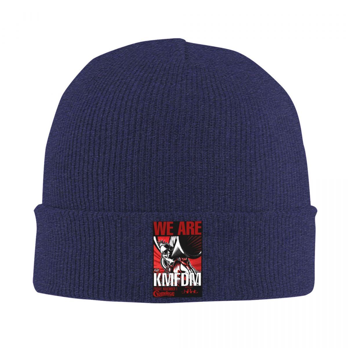

KMFDM Warm Knitted Cap Hip Hop Bonnet Hat Autumn Winter Outdoor Beanies Hats for Men Women Adult One Size