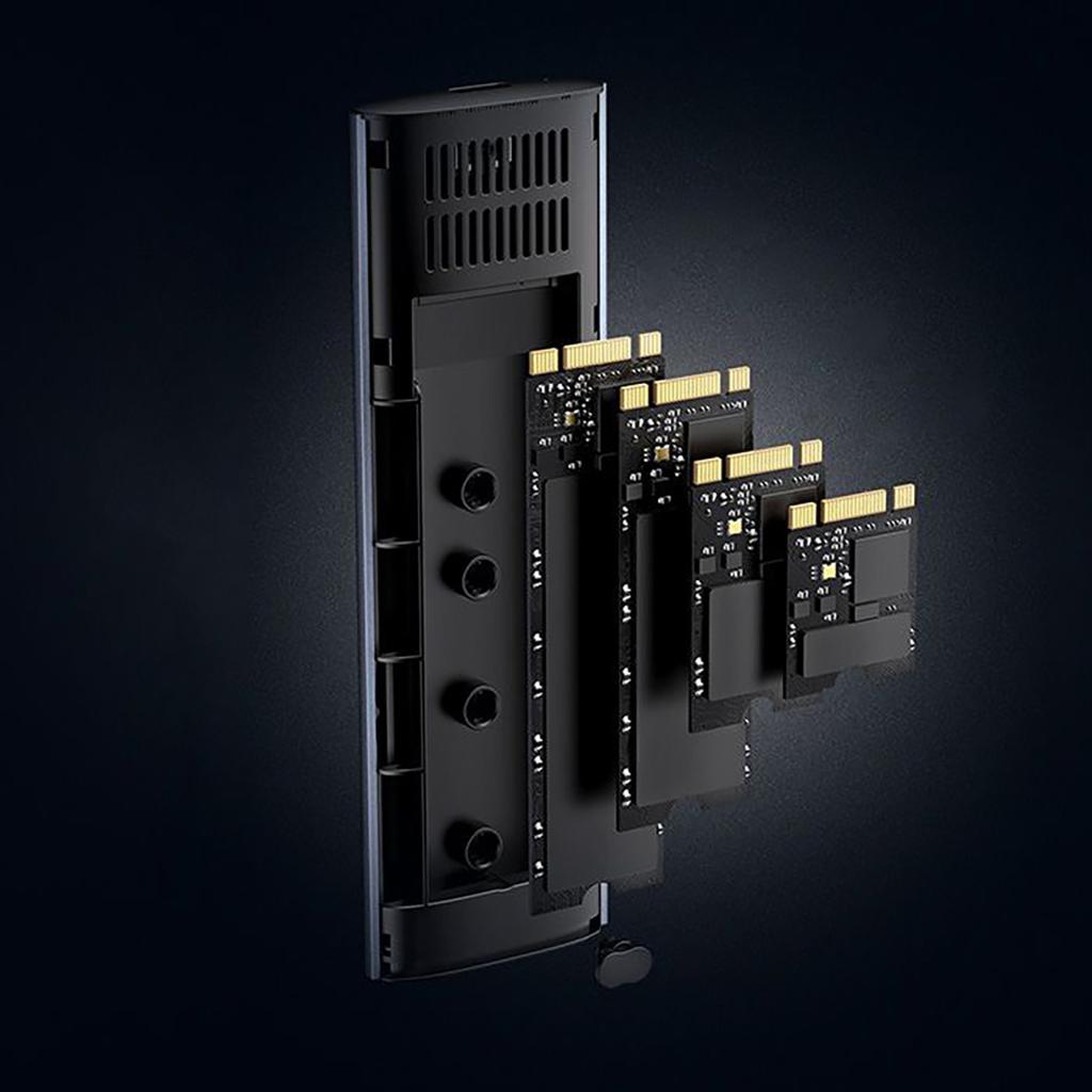 Ugreen Aluminum USB-C 3.2 Gen 2 M.2 SSD Enclosure, Gray, Model CM400 90264