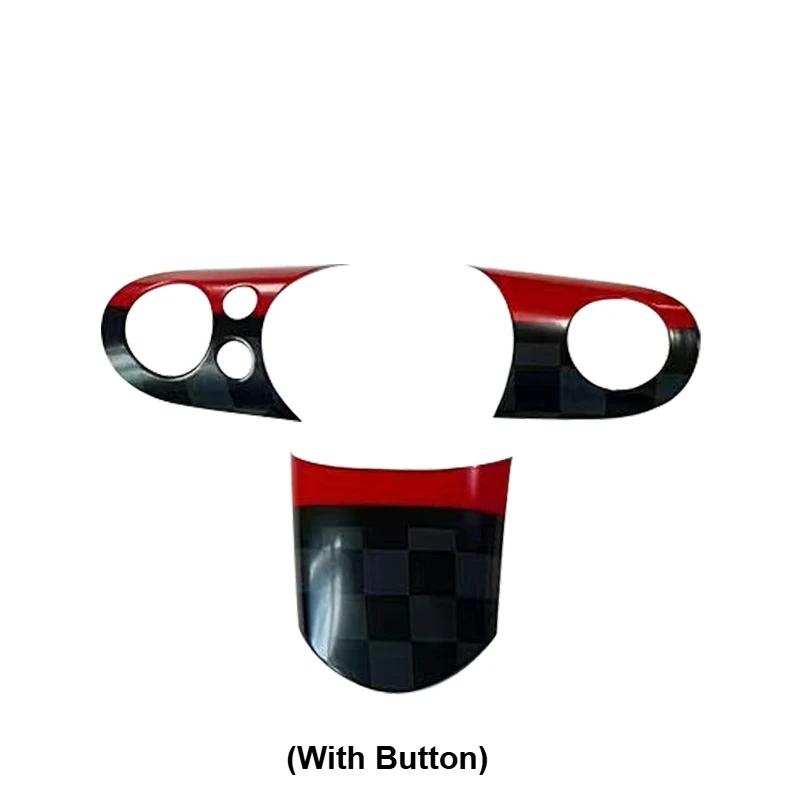 For BMW For Mini Cooper 1st Gen For R50 R52 R53 1Set Car Steering Wheel Button Panel Cover Stickers Car Interior Accessories