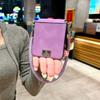 Samsung Z Flip7 Sheepskin Texture Case - Drop-Proof, Anti-Scratch PC with Anti-Lost Lanyard