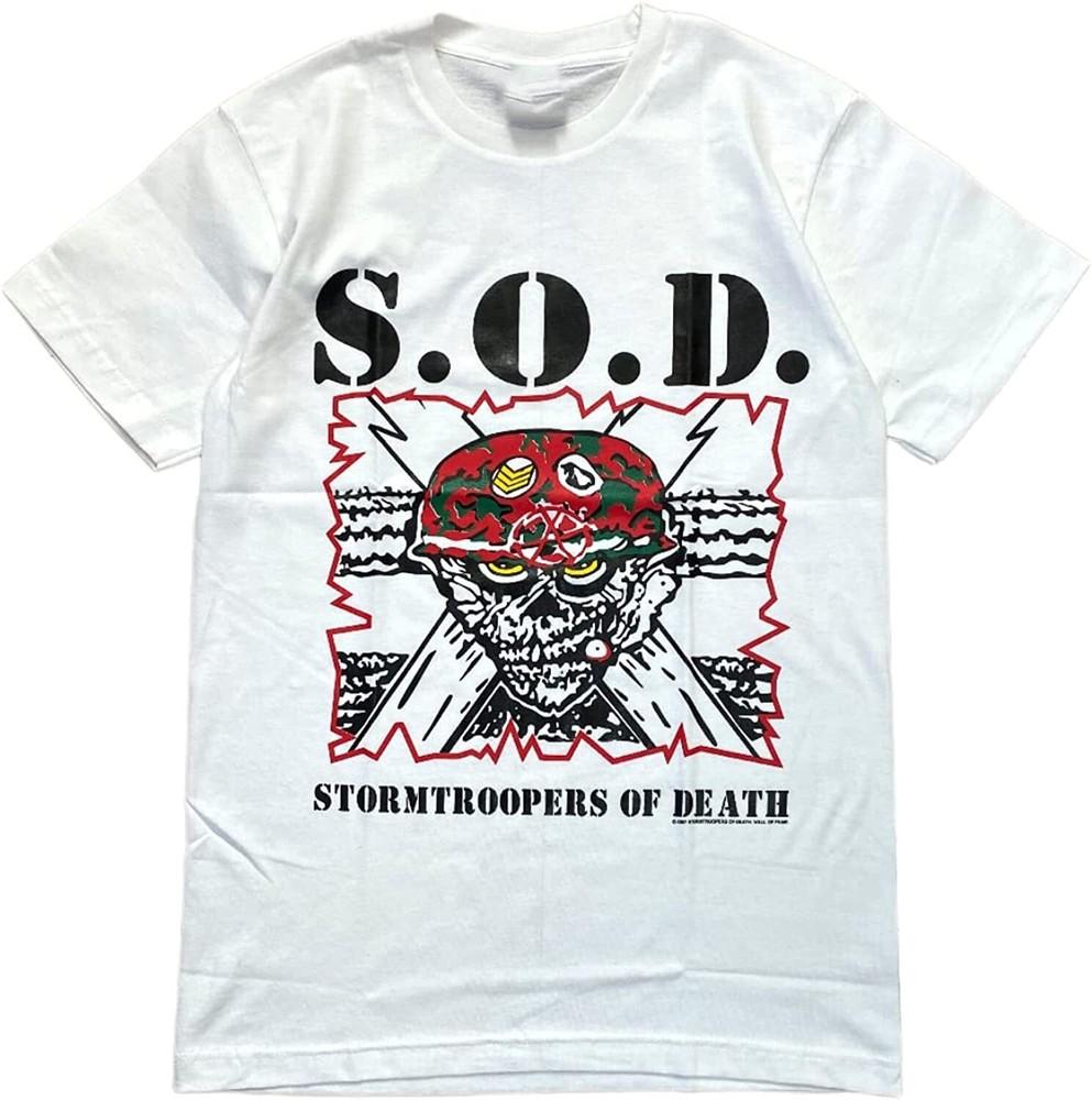 

Говори по-английски или умри S.O.D Штурмовики Смерти Футболка Белая Мужская S-5XL E1430 Унисекс Футболка XXXL