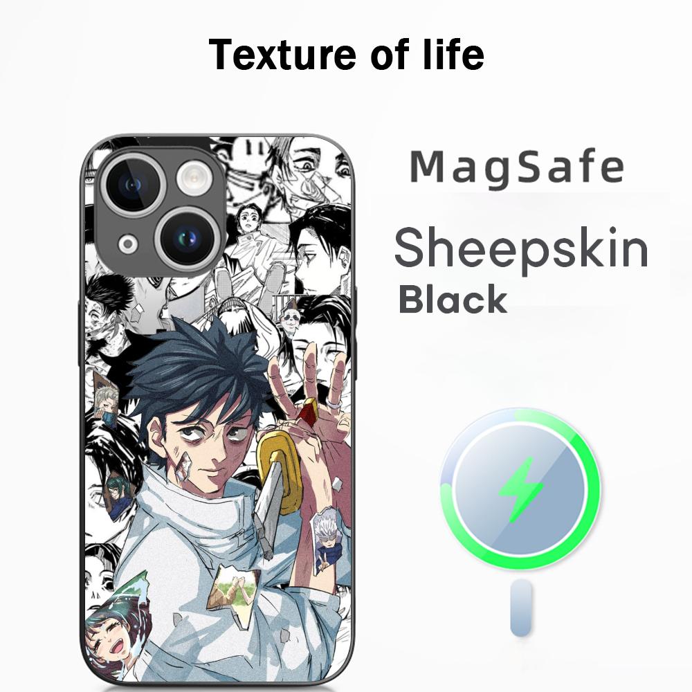 

Okkotsu yuta cool anime man poster Phone Case For iPhone 17 16 15 14 13 12 Plus Pro Max High-end Luxury Magsafe Sheepskin iPhone 12