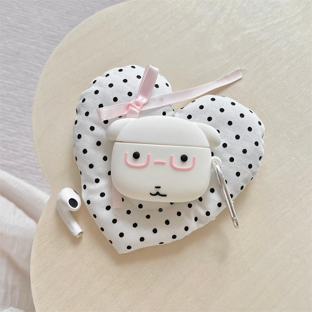 3D Big Head Dog Silicone Earphone Case Shockproof for Apple Airpods 3 4 Cover Airpods Pro2 4 Pro3 Headphone Case Cover