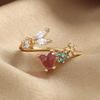 925 Sterling Silver Ring Open Adjustable Silver/Gold Ring Fashion Exquisite Student Girlfriend Jewelry Accessories Wedding Party
