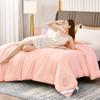 Thick and Warm Silk Quilt  Pure Color Soft and Comfortable Quilt Large Air-conditioning Quilt