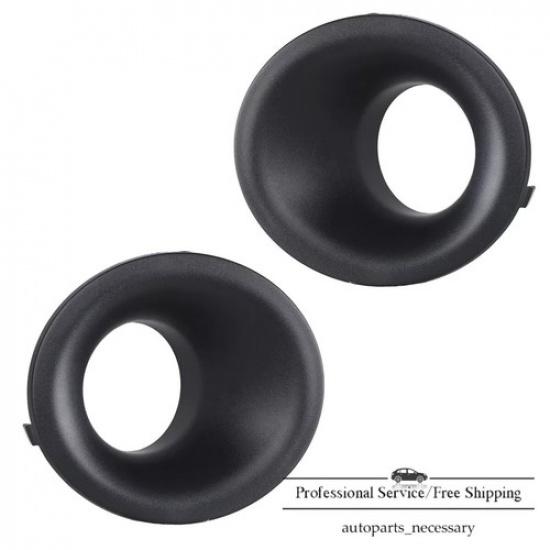 Fit For 15- Dodge Challenger Front Bumper Fog Lights Cover Bezel Frame RH+LH