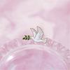 10Pcs Secure Pin Peace And Tree Branch Detail Brooch Stylish Design Badge Pin For Casual Outfits Professional Clothing