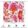 Bright Red Floral Shower Curtain With Bohemian Style Decorate Your Bathroom In Style
