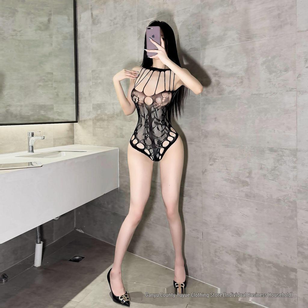 European & American Lace Open-Cup Open-Crotch Lingerie Set