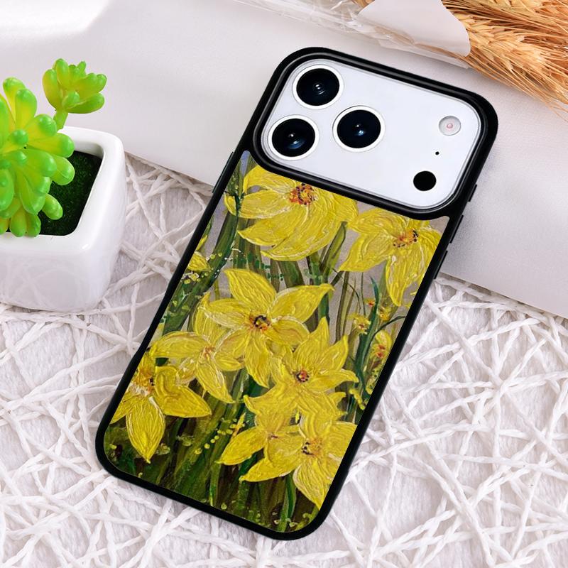 Flowers 1 Daffodils Phone Case for iPhone 17 Air 16 15 11 12 14 13 Pro Max Shockproof Cover