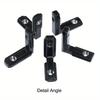 12pcs L-Shape Internal Corner Connectors with Screws - Perfect for 20x20 Series Aluminum Extrusion
