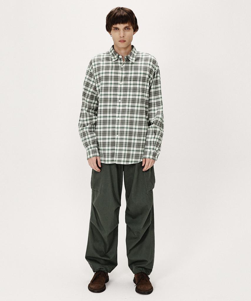 SHIRTER Navona Flannel Check Shirt (Green)