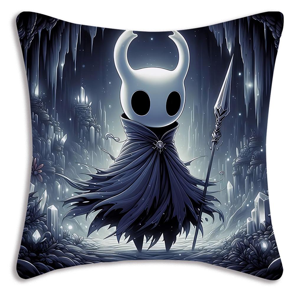For Hollow k-knight the knights Pillow Covers Cartoon Sofa Decorative Home Double-sided Printing Short Plush Cute Cushion Cover