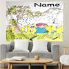 Custom Name Pippi Longstocking Print Tapestry, Backdrop, Easy Setup, Ideal for Bedroom, Office & Living Room, with Aesthetic Wall Hanging Decor.