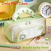 Large Capacity Multilayer Water Resistant Pencil Case For Students And Office Use