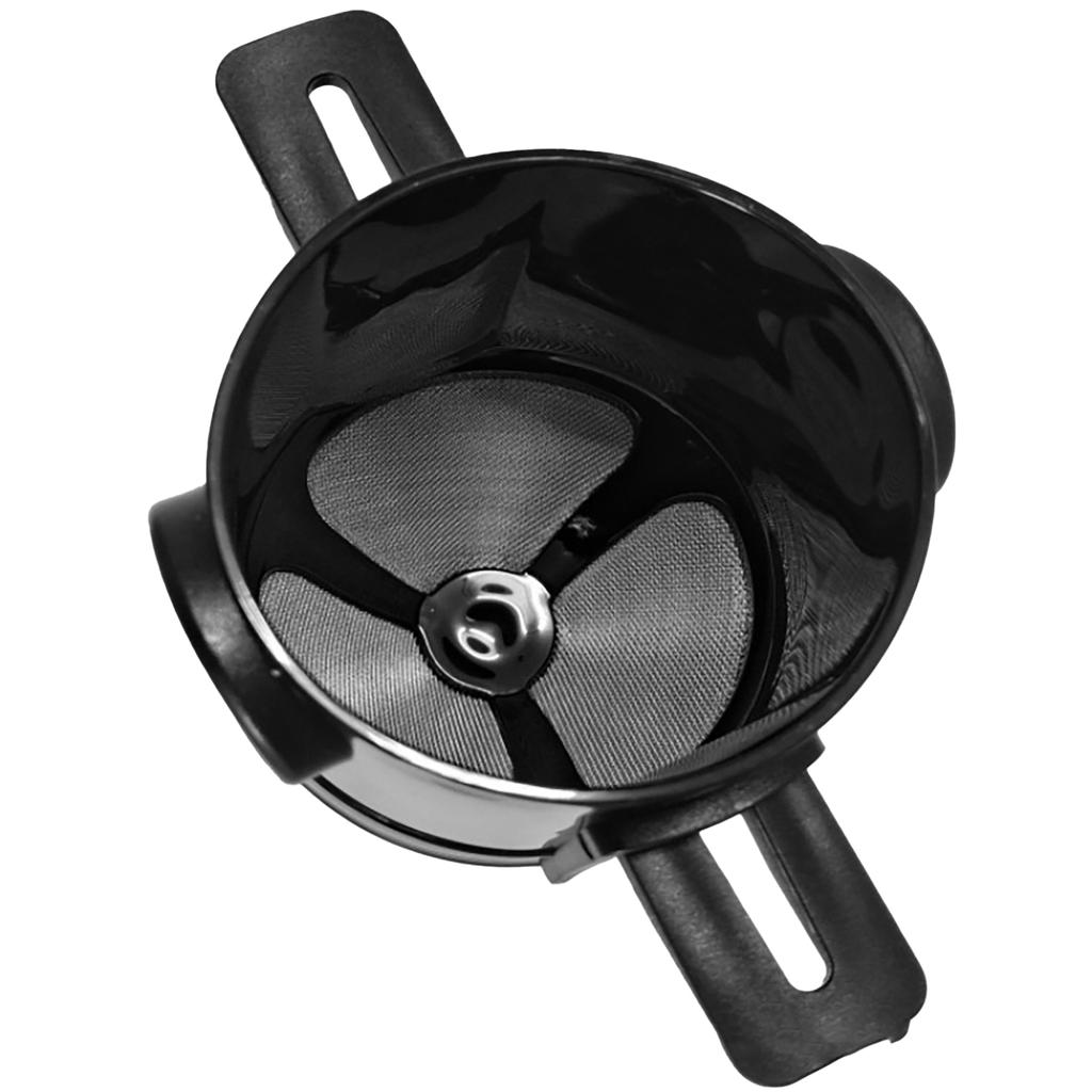 Foldable Portable Pour Over Coffee Dripper Reusable Double Layer Mesh Coffee Filter Black