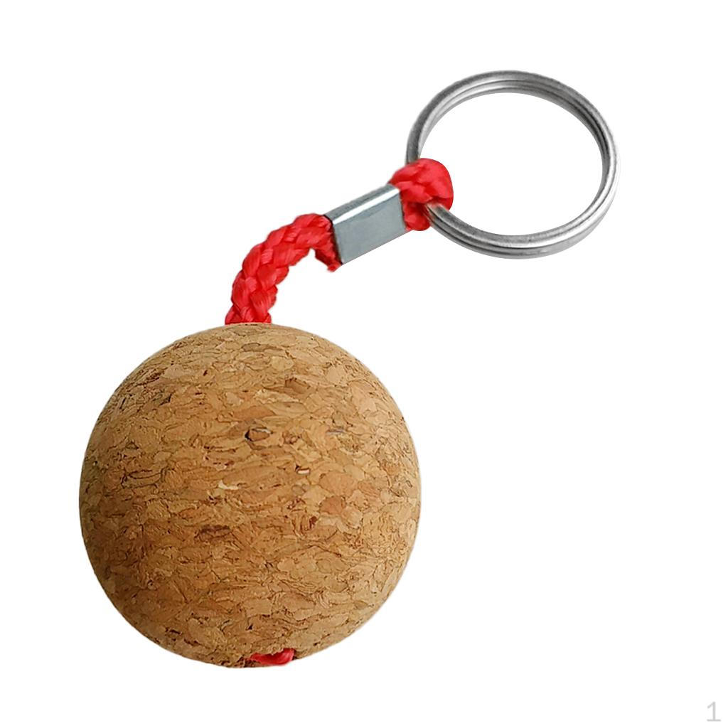 

35mm Novelty Floating Cork Keyring Marine Sailing Kayaking Buoyant Key Ring Kayak Canoe Water Sports