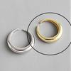 925 Silver Rings For Women Hollow Out Gold Color Temperament Personality Fashion Female Trendy Resizable Opening Rings