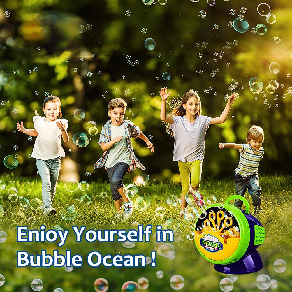Bubble Machine for KIDS Soap Bubbles Machines with Bubble Liquid for Parties Weddings Outdoor
