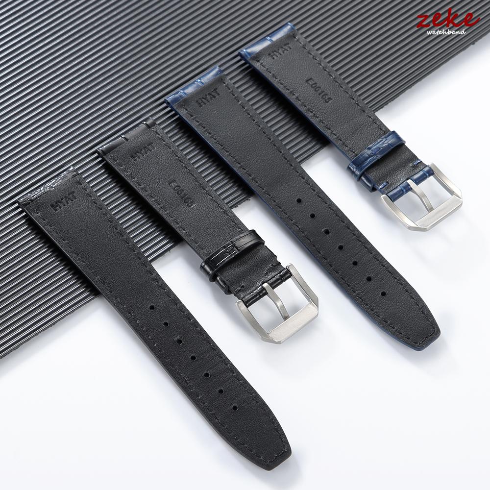 Echte Kalbsleder-Uhrenarmbänder Business Ersatz-Uhrenarmband 20mm 21mm 22mm für IWC Universal Bambusmuster Armband