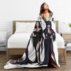 Elviras Mistress Of The Dark Flannel Blanket Quality Super Soft Horror Movie Bedding Throws Travel Office Bedroom Bedspread