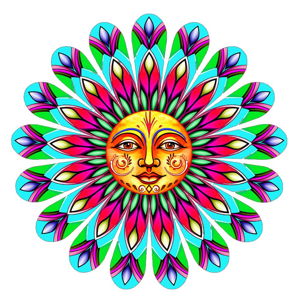 Metal Sun Flower Wall Art Decoration Sun Face Flower Metal Wall Sculpture Sun Face Flower Wall Decor Outdoor Decoration