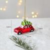 Western Decor Christmas Glass Pendant Snowman New Year Ornaments  Party Supplies