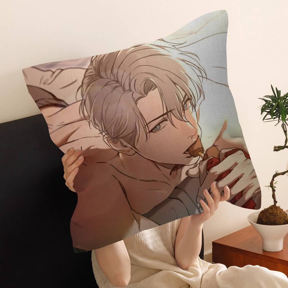 Cartoon N-Nerd P-Project Bl Anime Cushion Cover Polyester Sofa Cushions Decorative Throw Pillows Home Decoration Pillowcover