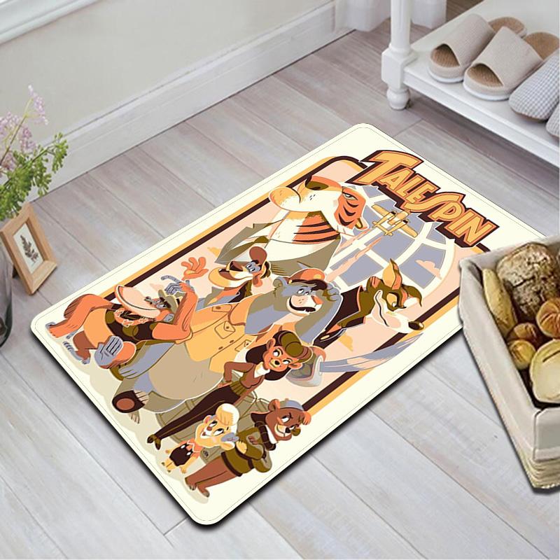 TaleSpin theme pattern design Rug Floor Mat for Living Room or Bedroom Soft and Comfortable Carpet a Gift for Birthday and Holiday.