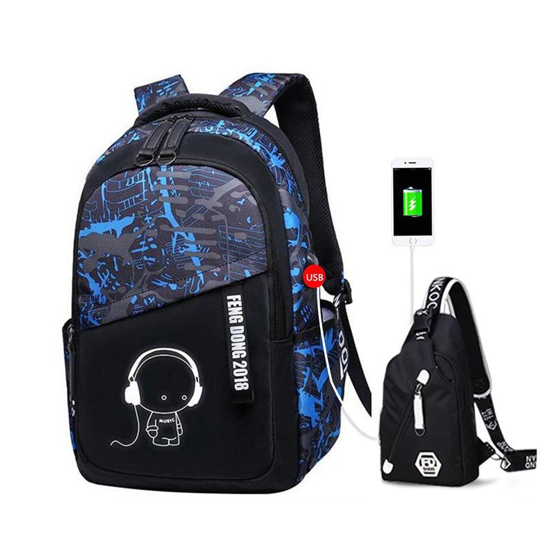 Universal Lightweight Large Capacity Backpack: Wear-resistant, Multifunctional, Load-reducing Travel & Student Schoolbag.