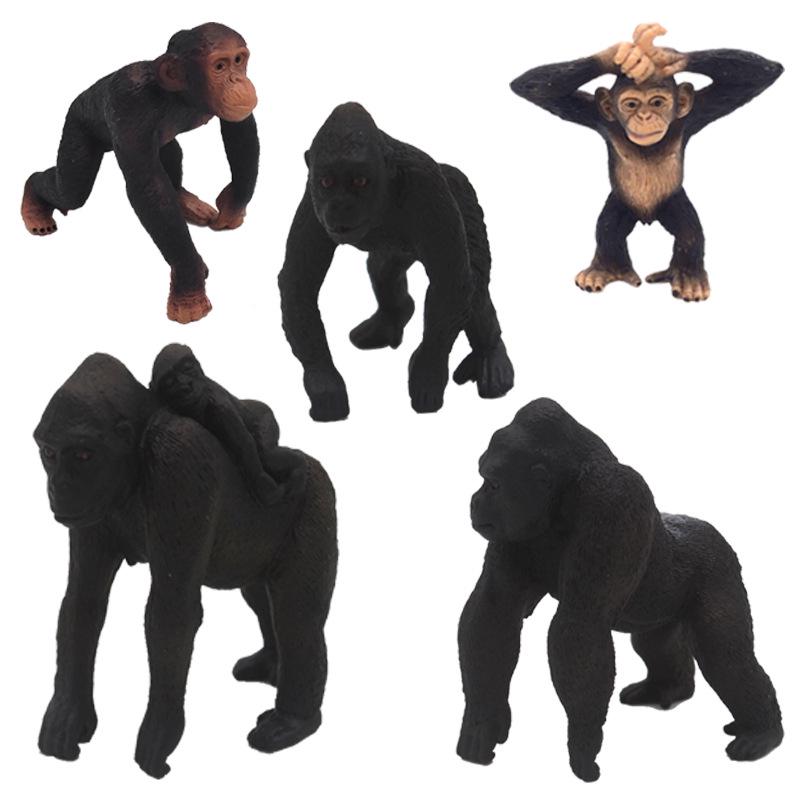 Cross-border Children's Educational Orangutan Model Toy: Handcrafted Static Chimpanzee Ornament